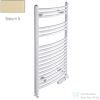 Radeco ADAMO AD3-600/L 870x650 törölközőszárítós radiátor, SATURN 5 (matt krém) színben