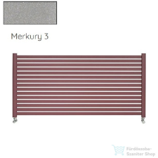 Radeco ALVO 2 630x1000 design radiátor,MERKURY 3 (metál világosszürke) színben fűtőtest, radiátor