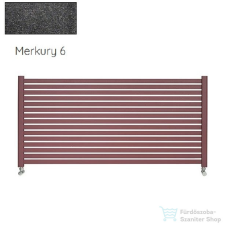 Radeco ALVO 2 630x1000 design radiátor,MERKURY 6 (metál fekete) színben fűtőtest, radiátor