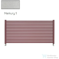 Radeco ALVO 6 630x1600 design radiátor,MERKURY 1 (metál ezüst) színben fűtőtest, radiátor