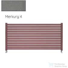 Radeco ALVO 6 630x1600 design radiátor,MERKURY 4 (metál szürke) színben fűtőtest, radiátor