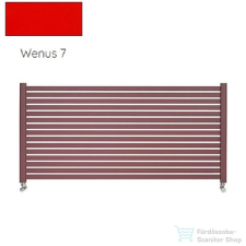 Radeco ALVO 6 630x1600 design radiátor,Wenus 7 (piros) színben fűtőtest, radiátor