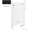 Radeco ARIA A2-500/1 680x535 törölközőszárítós radiátor, MERKURY 8 (selyemfényű fekete) színben