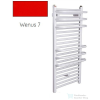 Radeco ARIA A2-600/2 680x635 törölközőszárítós radiátor, WENUS 7 (piros) színben