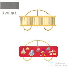 Radeco AUTO 680x1250 design radiátor gyerekszobába, MERKURY 4 (metál szürke) színben fűtőtest, radiátor