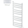 Radeco BILLY 3 1265x530 törölközőszárítós radiátor, MERKURY 2 (ezüst) színben