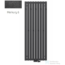 Radeco CALLE 2 1650x620 design radiátor akasztókkal, MERKURY 6 (metál fekete) színben fűtőtest, radiátor