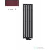 Radeco CALLE 3 1200x340 design radiátor akasztókkal, JOWISZ 2 (metál bordó) színben