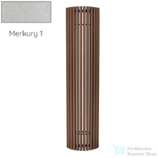 Radeco CARRERA P 1800x430 íves design radiátor, MERKURY 1 (metál ezüst) színben fűtőtest, radiátor