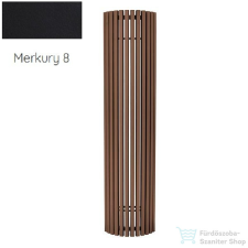 Radeco CARRERA P 1800x430 íves design radiátor, MERKURY 8 (selyemfényű fekete) színben fűtőtest, radiátor