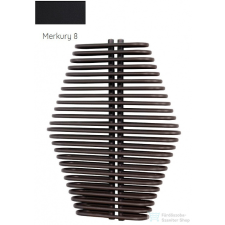 Radeco DIAMANTES 990x700 design radiátor, MERKURY 8 (selyemfényű fekete) színben fűtőtest, radiátor