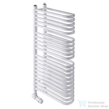 Radeco DINO A1/D 490x150 törölközőszárítós térelválasztó radiátor, fényes fehér színben fűtőtest, radiátor