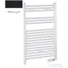 Radeco DORA AD6-500/P 1440x550 törölközőszárítós radiátor, MERKURY 8 (selyemfényű fekete) színben