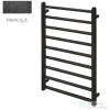 Radeco FADO 2 910x530 törölközőszárítós radiátor, MERKURY 6 (metál fekete) színben