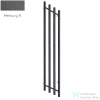 Radeco FUEGO KOLOR 1650x290 balos design radiátor,MERKURY 4 (metál szürke) színben