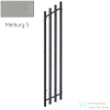 Radeco FUEGO KOLOR 1650x290 jobbos design radiátor,MERKURY 3 (metál világosszürke) színben