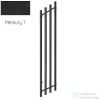 Radeco FUEGO KOLOR 1650x290 jobbos design radiátor,MERKURY 7 (matt fekete) színben