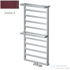 Radeco LOFT PLUS 1 821x550 design radiátor,JOWISZ 2 (metál bordó) színben