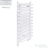 Radeco MARIO A1-350/M 490x385 törölközőszárítós radiátor, MERKURY 2 (ezüst) színben