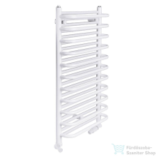 Radeco MARIO A1-500/M 490x535 törölközőszárítós radiátor fényes fehér színben fűtőtest, radiátor