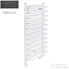 Radeco MARIO A4-350/M 1060x385 törölközőszárítós radiátor MERKURY 6 (metál fekete) színben