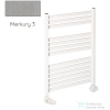 Radeco PINO K AK2-500/EP 715x530 törölközőszárítós radiátor, MERKURY 3 (metál világosszürke) színben