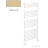 Radeco PINO K AK5-600/EP 1240x630 törölközőszárítós radiátor, SATURN 4 (metál bézs) színben