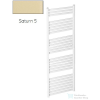 Radeco PINO K AK7-500/EP 1630x530 törölközőszárítós radiátor, SATURN 5 (matt krém) színben