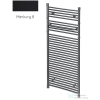Radeco RETRO A3-500/P/KOLOR 870x545 design radiátor, MERKURY 8 (selyemfényű fekete) színben