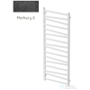 Radeco RIVER 4 1395x530 design radiátor, MERKURY 6 (metál fekete) színben