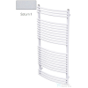 Radeco SONIA E A6-500/SLE 1408x550 törölközőszárítós radiátor, SATURN 1 (metál jégszürke) színben