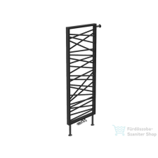 Radeco SPIDER BIS 1 1600x530 design radiátor, MERKURY 8 (selyemfényű fekete) színben fűtőtest, radiátor