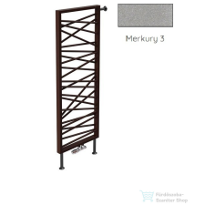 Radeco SPIDER BIS 2 1200x530 design radiátor, MERKURY 3 (metál világosszürke) színben fűtőtest, radiátor