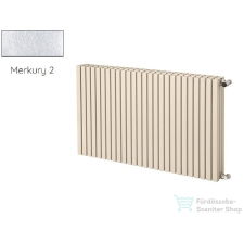 Radeco TORGET H2 600x980 design radiátor,MERKURY 2 (ezüst) színben fűtőtest, radiátor