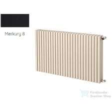 Radeco TORGET H3 600x1208 design radiátor,MERKURY 8 (selyemfényű fekete) színben fűtőtest, radiátor