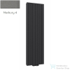 Radeco TORGET PLUS 4 1200x562 design radiátor, MERKURY 4 (metál szürke) színben