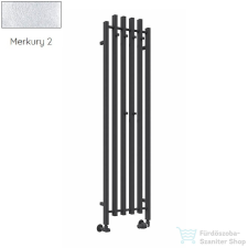 Radeco TUBO 4K KOLOR 1200x455 design radiátor, MERKURY 2 (ezüst) színben fűtőtest, radiátor