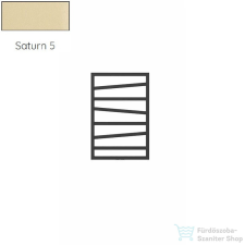 Radeco VIBO 1 821x550 design radiátor,SATURN 5 (matt krém) színben fűtőtest, radiátor