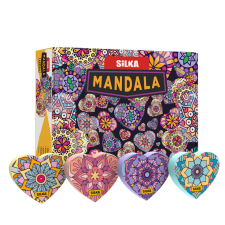  Radír, mandala, 36 db/display, Silka radír