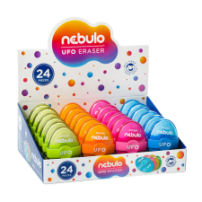 Radír NEBULO műanyag tokos 64x42x22mm Ufo radír