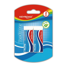 Radír, pvc mentes 2 db/bliszter keyroad tec eraser radír