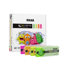  Radír, szörnyek, 20 db/display, Silka radír