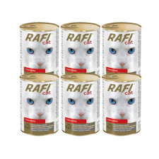 RAFI DOLINA NOTECI Rafi Adult Marhahús Nedves macskaeledel 6x415 g macskaeledel