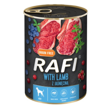 RAFI Paté Báránnyal, Kék - és Vörösáfonyával, Gabonamentes, felnőtt kutya 400g kutyaeledel