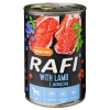 RAFI Rafi kutya pástétom bárány, vörös- és kék áfonyával konzerv – 800 g