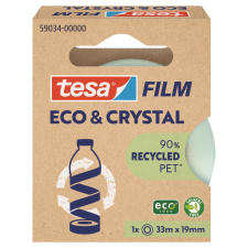  Ragasztószalag 19mmx33m irodai átlátszó újrahasznosított Tesa Eco &amp; Crystal ragasztószalag