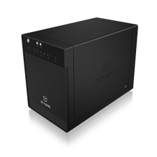 RaidSonic Icy Box IB-3740-C31 4x 3.5" USB 3.1 Gen 2 Type-C Külső HDD ház - Fekete asztali számítógép kellék