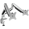 RaidSonic IcyBox IB-MS504-T Monitor Stand Table Mount For Two Monitors Up To 32 Silver"