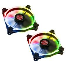 RAIJINTEK MACULA 12 RAINBOW RGB ház hűtő ventilátor 12cm 2db (0R400058) (0R400058) hűtés