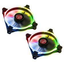 RAIJINTEK Raijintek Macula 12cm RGB LED ventilátor (2 db) vezérlővel hűtés